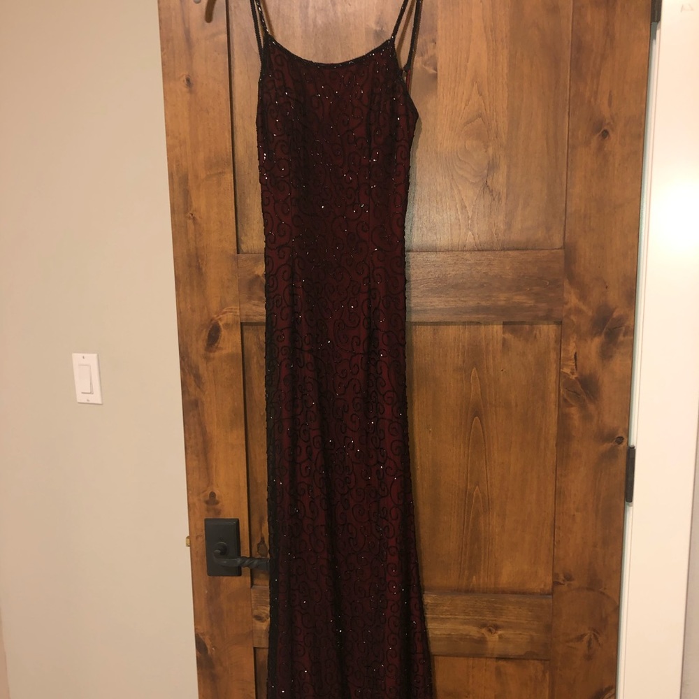 Andretta Donatello beaded gown